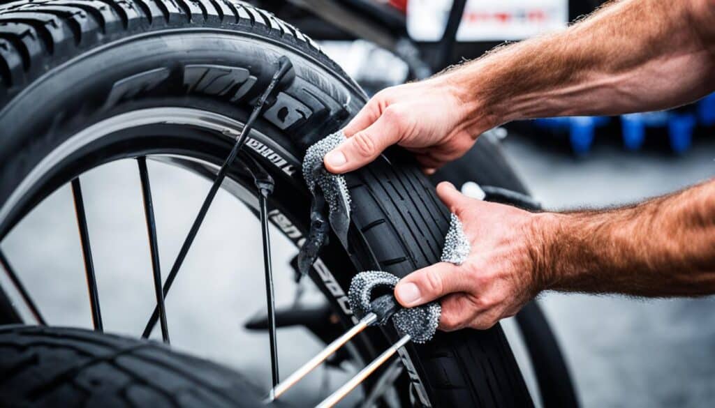 Motocross Reifen entfernen