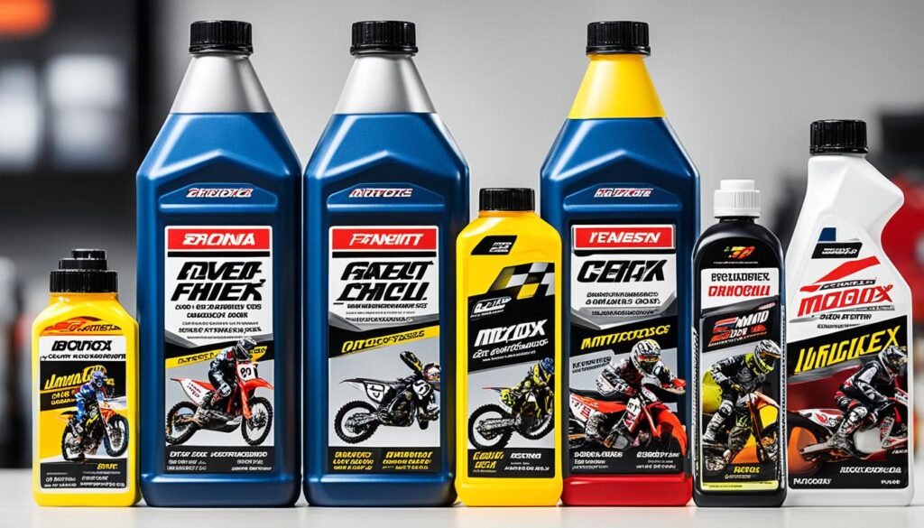 Motoröl Auswahl für Motocross-Motoren