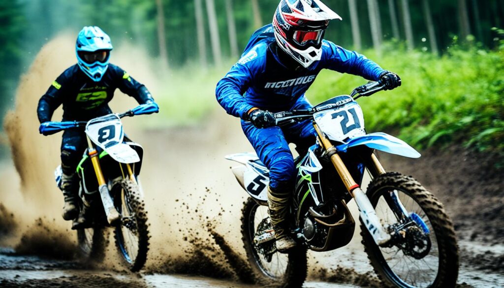 Sichere Überholmanöver Motocross