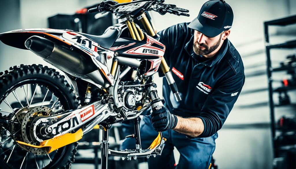 Technische Motorradabstimmung für Motocross