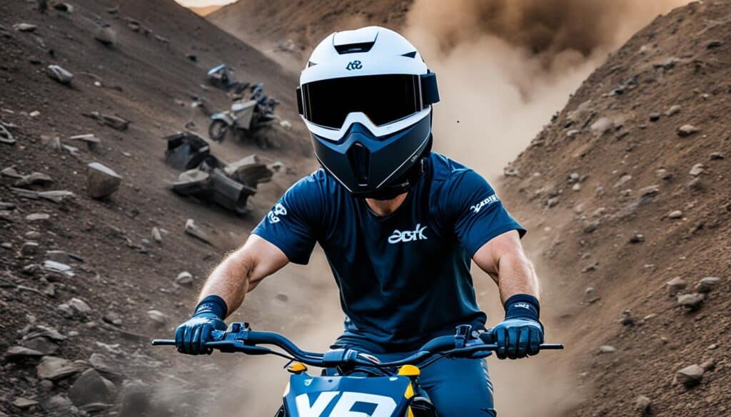 VR-Headset für Motocross Training