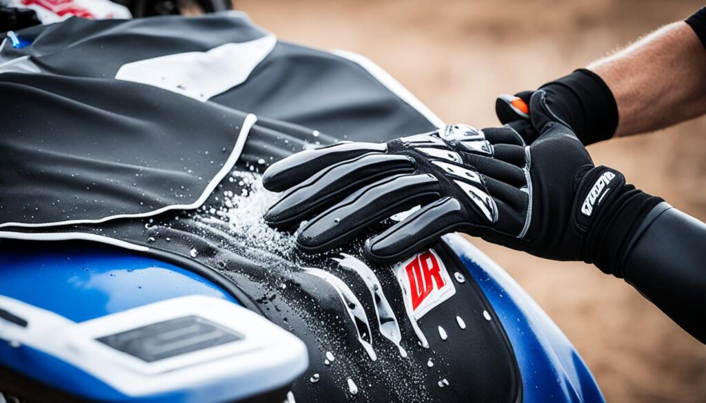 Wartung von Motocross-Rückenschutz